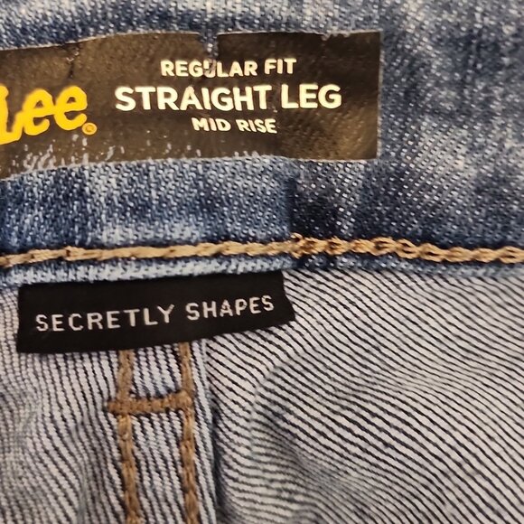 Lee Straight Leg Mid Rise Size 8 Women's Jeans - Picture 4 of 5
